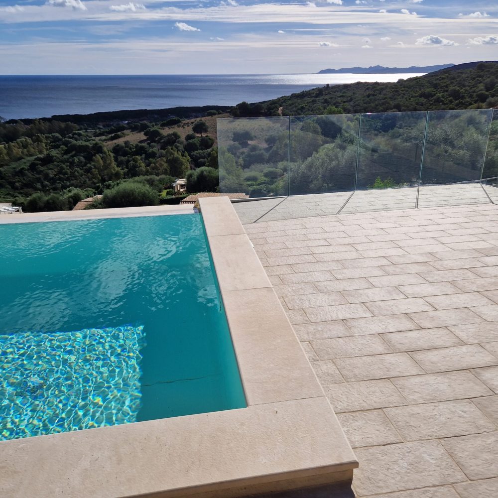 Pool with sea view
